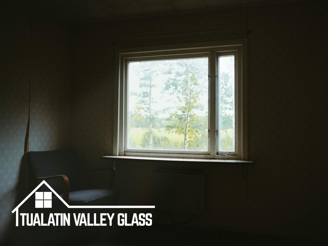 Foggy window with a failed seal that needs replacement